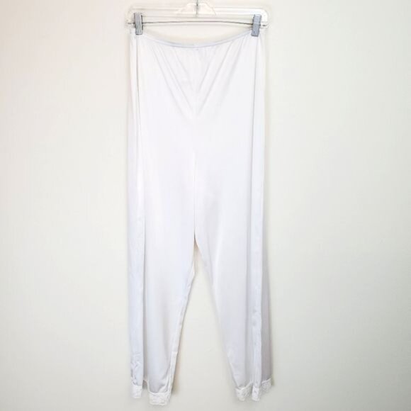 Vintage Vanity Fair lace hem silky pajama sleep pants - Picture 8 of 8